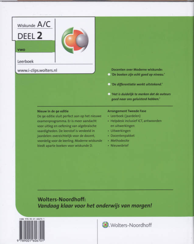 Achterkant van Leerboek