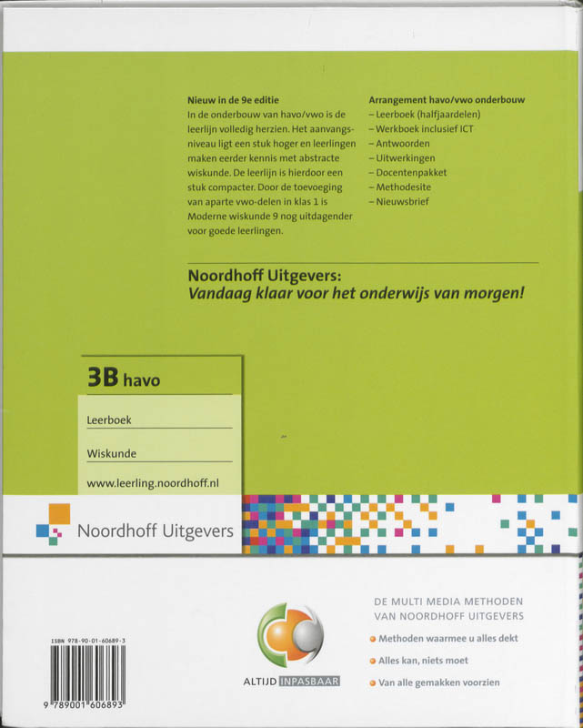 Achterkant van Havo Deel 3b