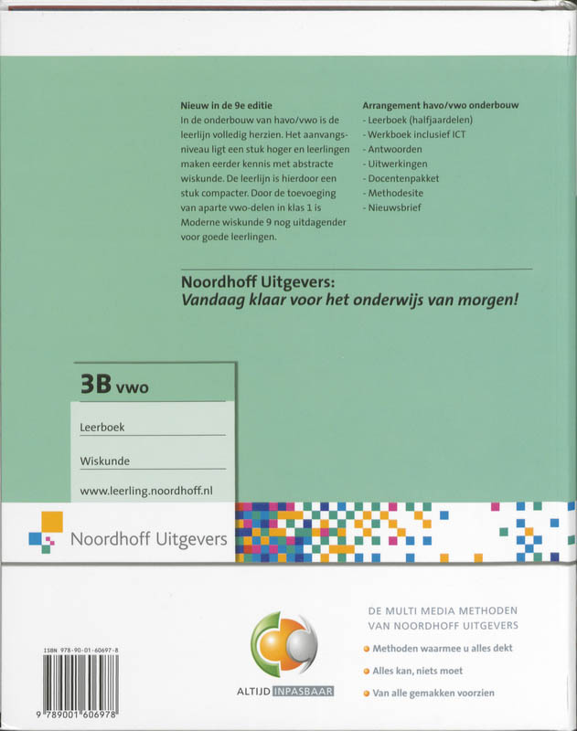 Achterkant van Leerboek