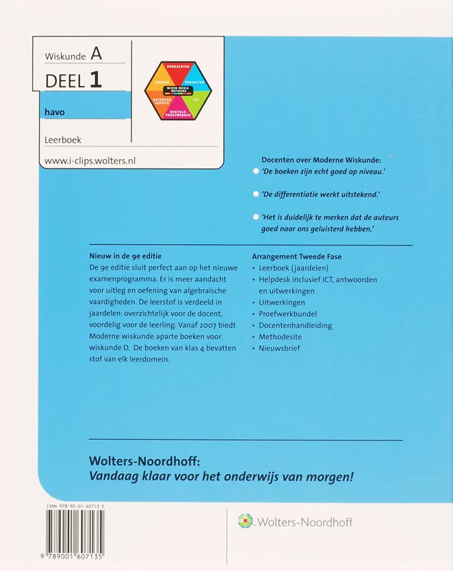 Achterkant van Leerwerkboek