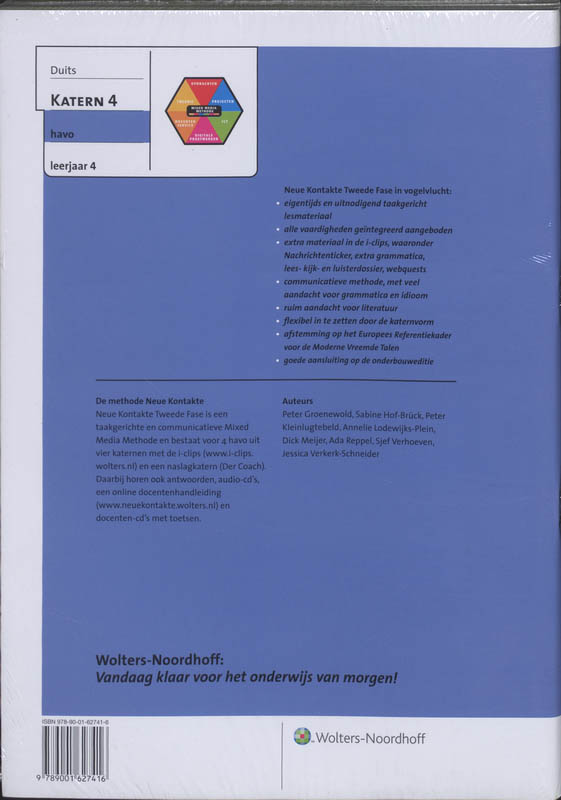 Achterkant van 4 Havo