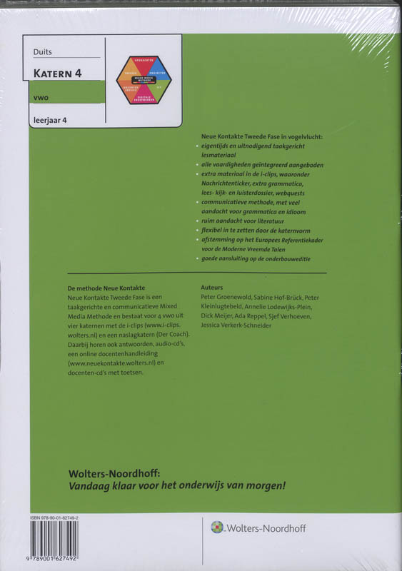 Achterkant van 4 Vwo
