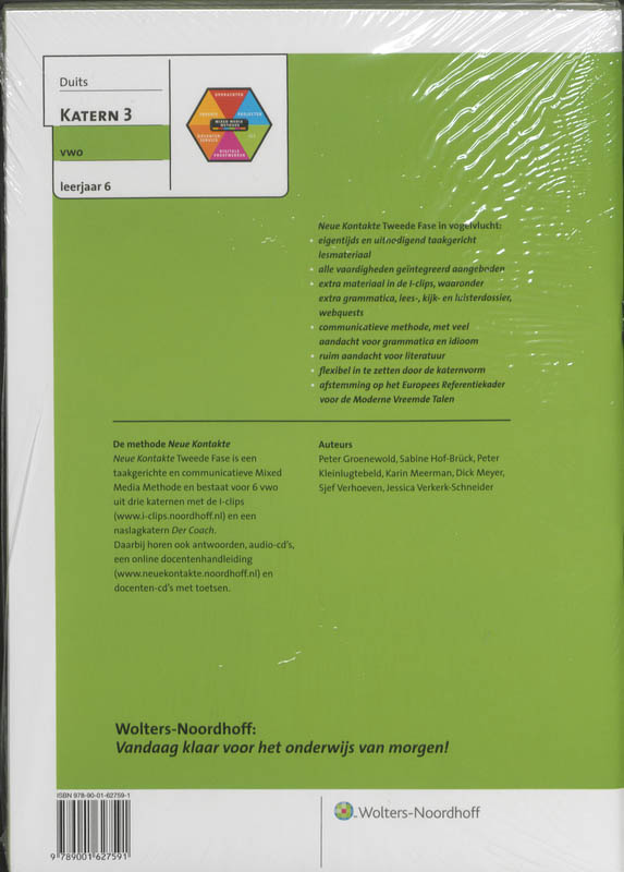 Achterkant van Katernen