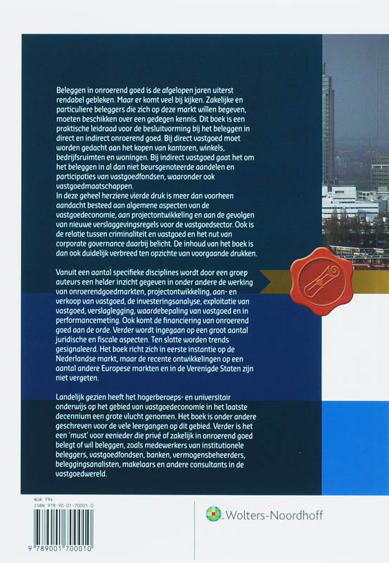 Achterkant van Onroerend goed als belegging