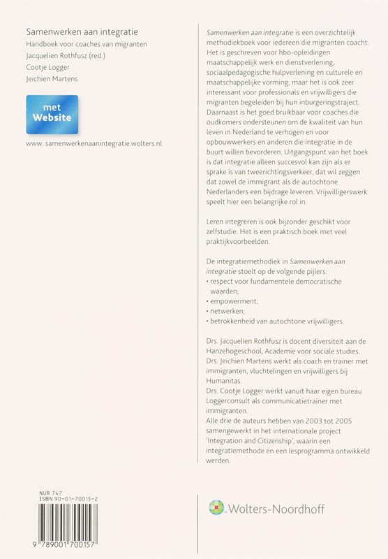Achterkant van Samenwerken aan integratie