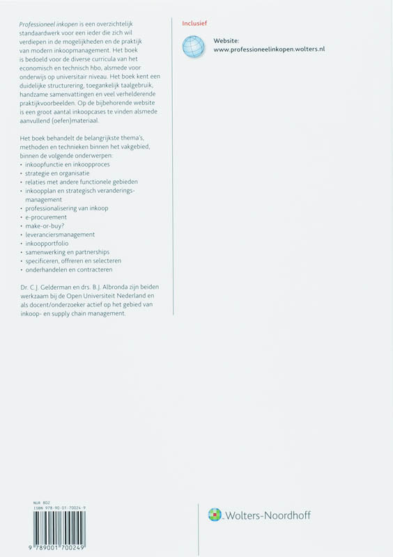 Achterkant van Professioneel inkopen