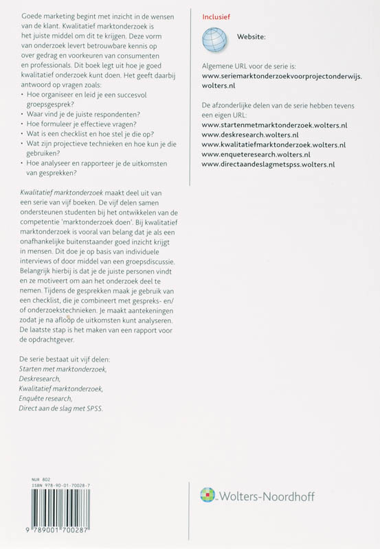 Achterkant van Kwalitatief Marktonderzoek