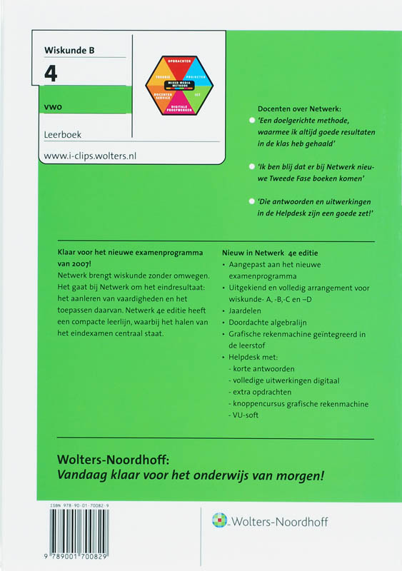 Achterkant van Wiskunde B