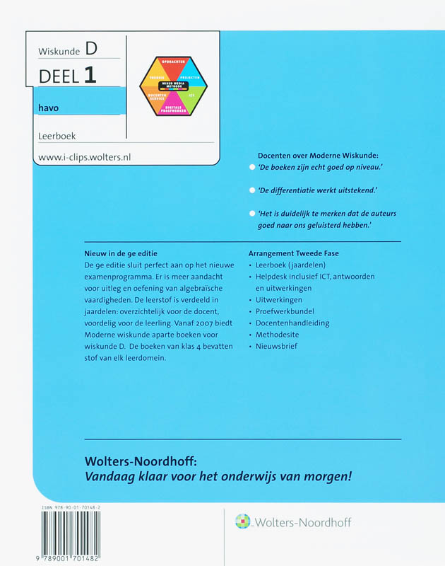 Achterkant van 1 havo D