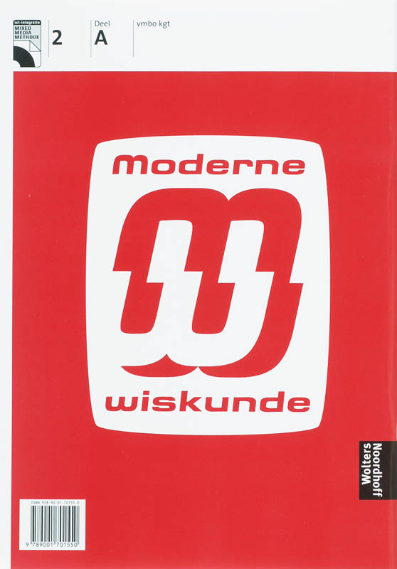 Achterkant van 2A+B Vmbo kgt