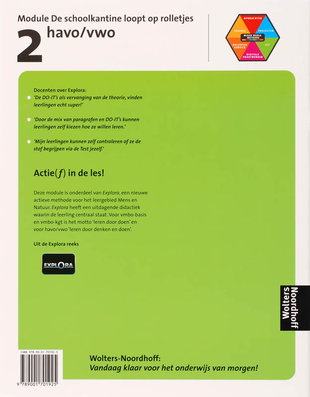 Achterkant van Leerboek