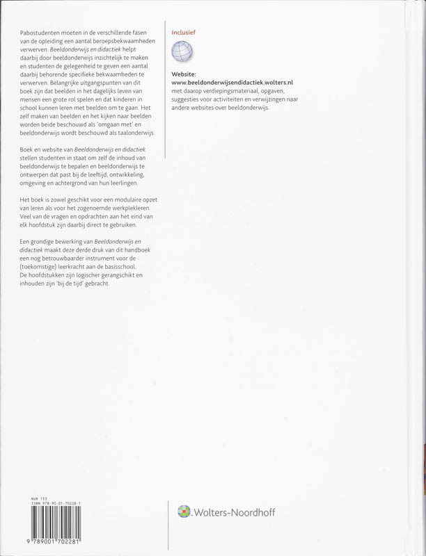 Achterkant van Beeldonderwijs en didactiek