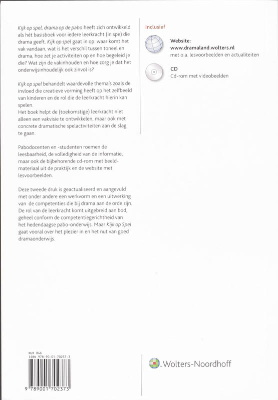 Achterkant van Kijk op Spel
