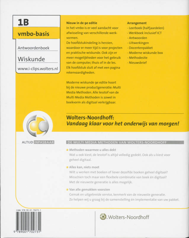 Achterkant van Antwoorden