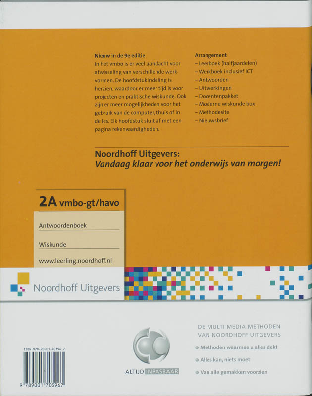 Achterkant van Antwoordenboek
