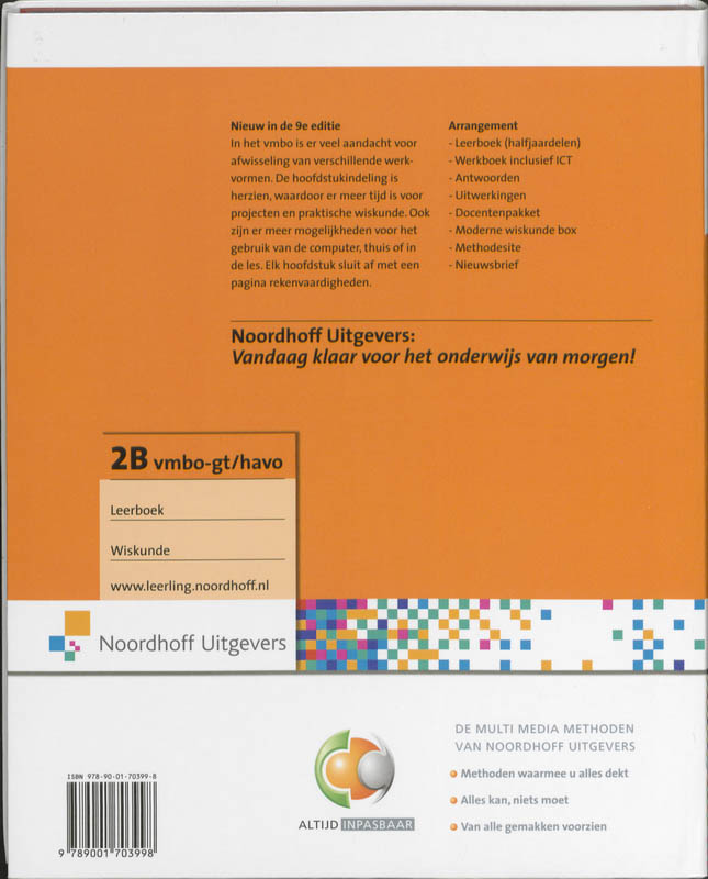 Achterkant van Leerboek