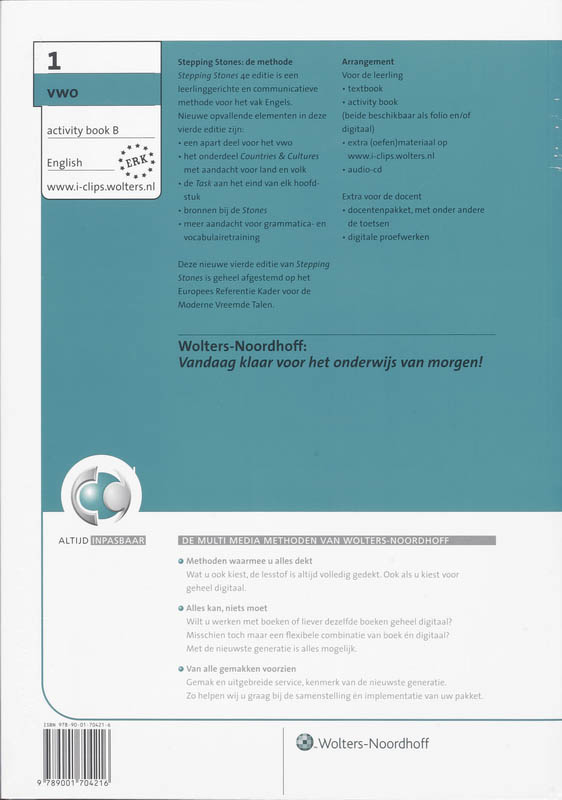 Achterkant van 1 Vwo