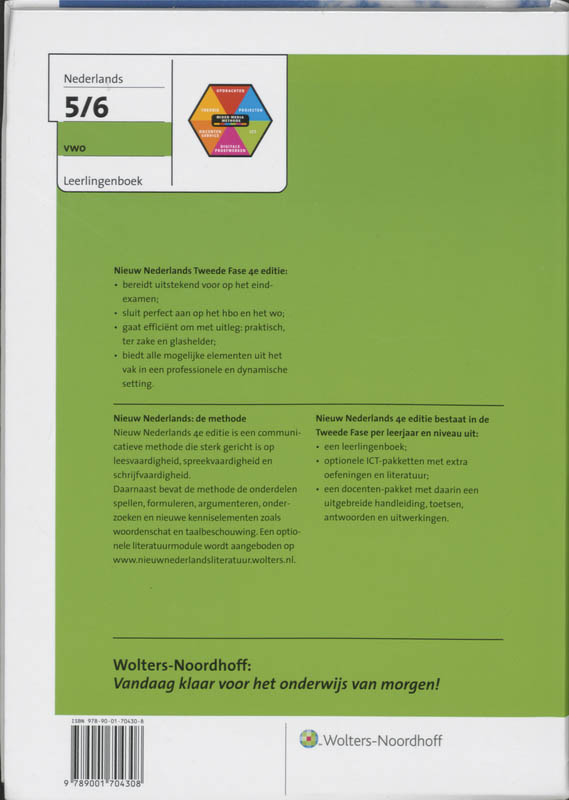 Achterkant van 5/6 Vwo