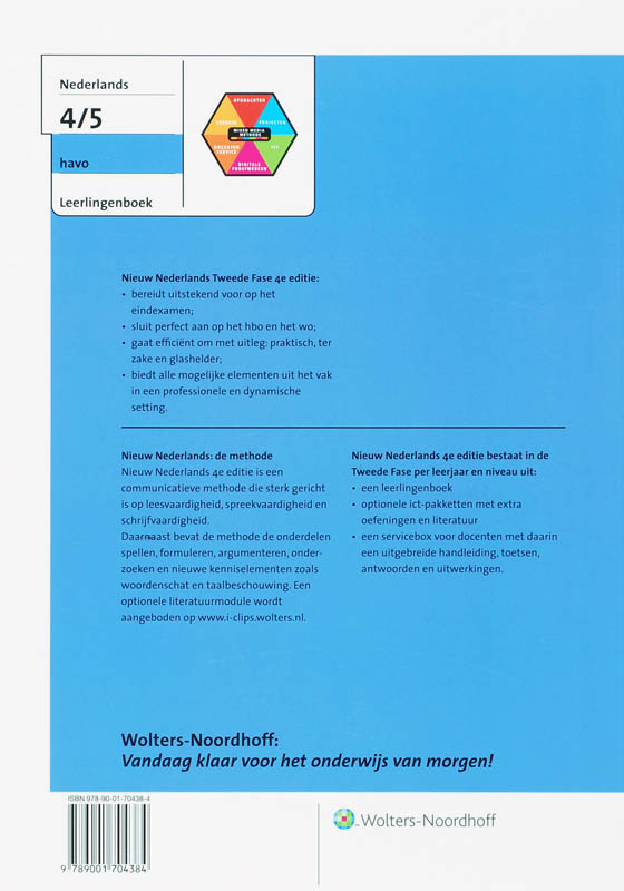 Achterkant van Leerlingenboek