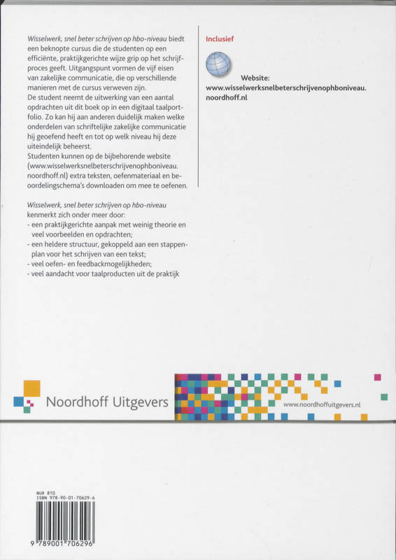 Achterkant van Wisselwerk snel beter schrijven