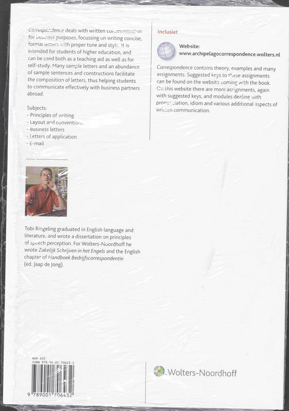 Achterkant van Correspondence