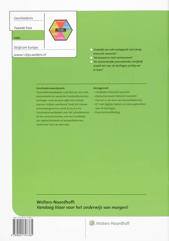 Achterkant van Vwo