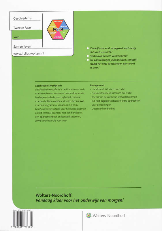 Achterkant van Vwo