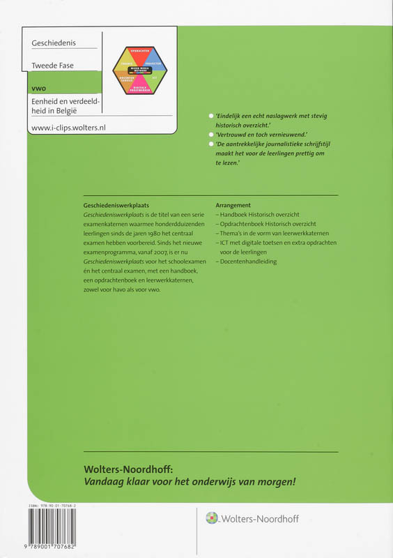 Achterkant van Vwo