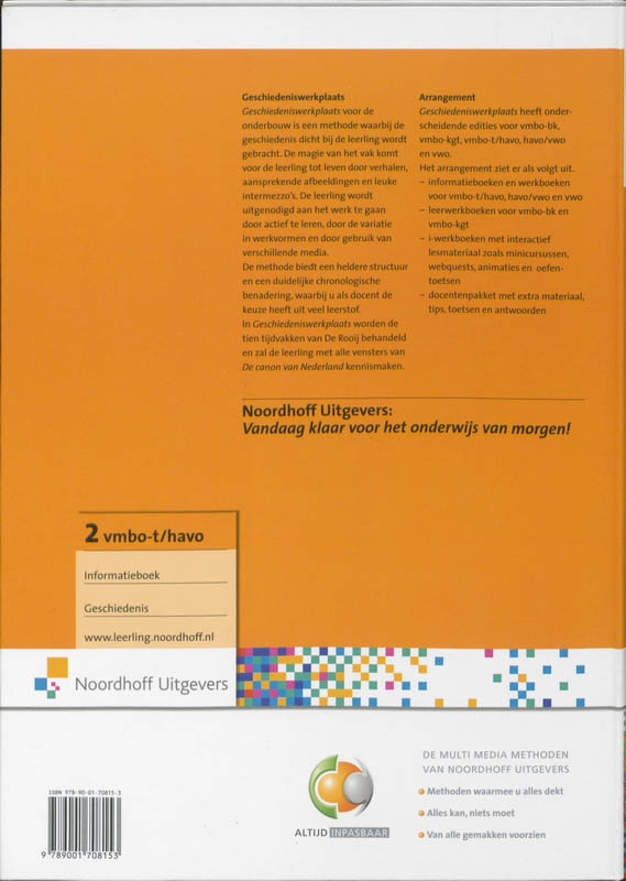 Achterkant van Informatieboek