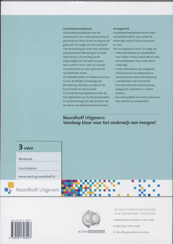 Achterkant van Werkboek