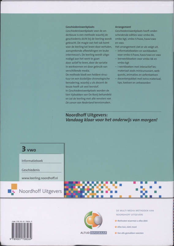 Achterkant van 3 vwo