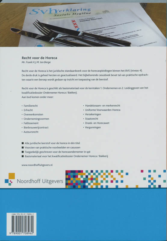 Achterkant van Handboek