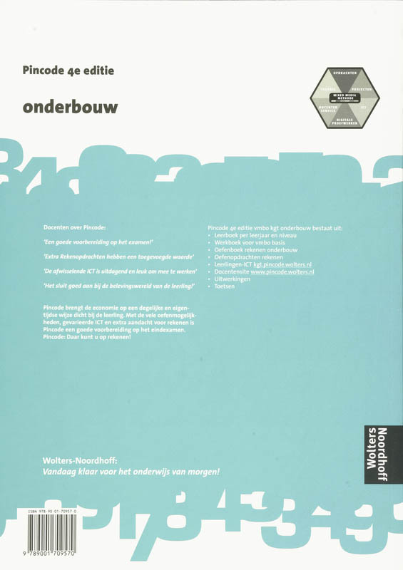 Achterkant van Oefenboek rekenen onderbouw