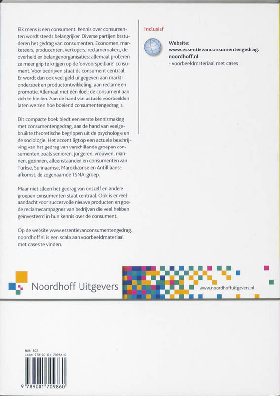 Achterkant van Essentie van Consumentengedrag