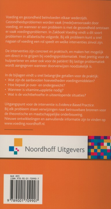 Achterkant van Zakboek voeding