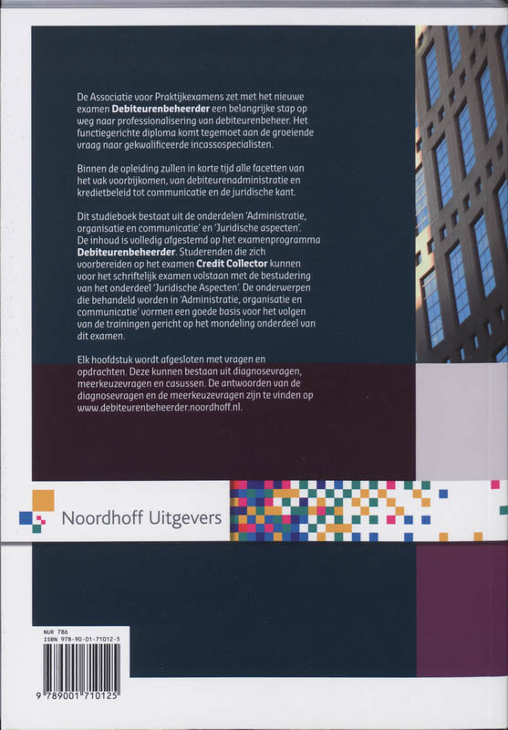 Achterkant van Debiteurenbeheerder