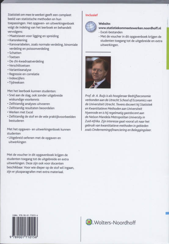 Achterkant van Opgaven en uitwerkingen
