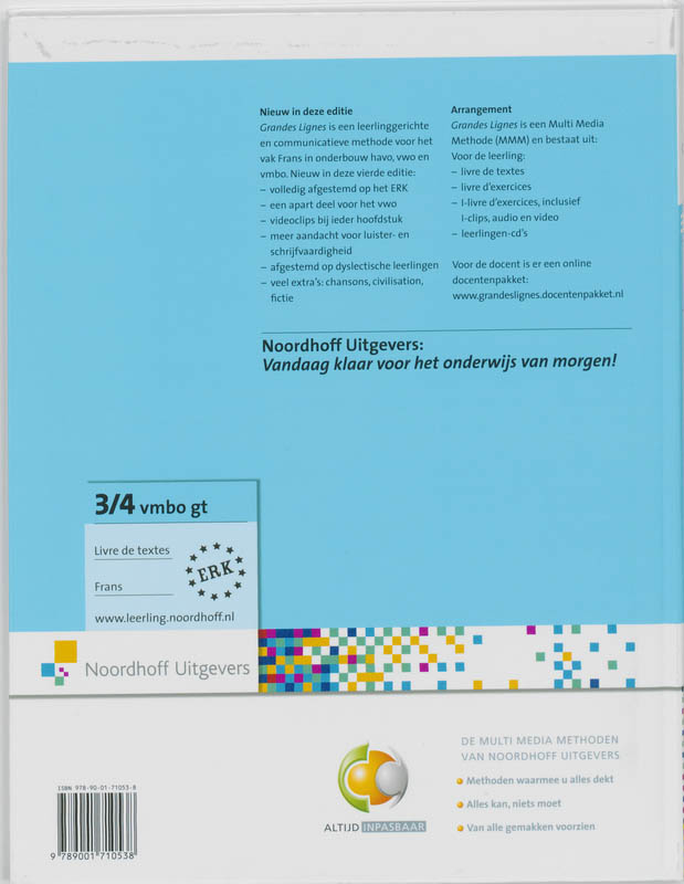Achterkant van Tekstboek