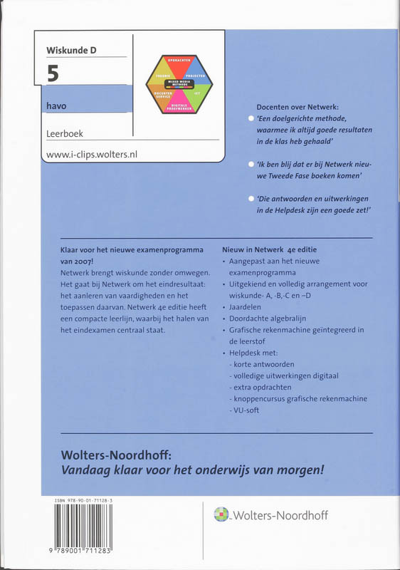 Achterkant van 5 Havo