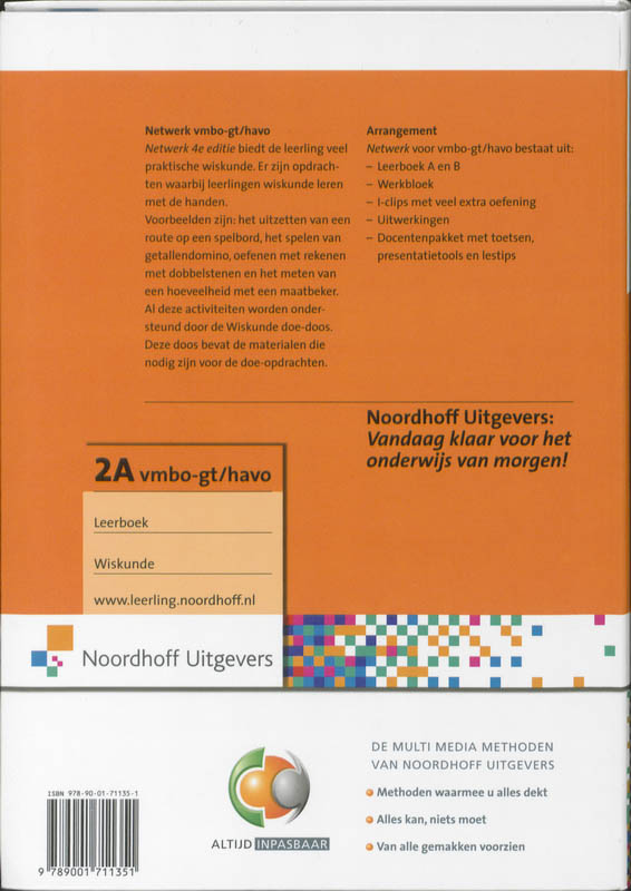 Achterkant van Leerboek