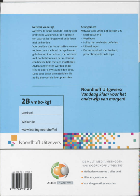 Achterkant van Leerboek
