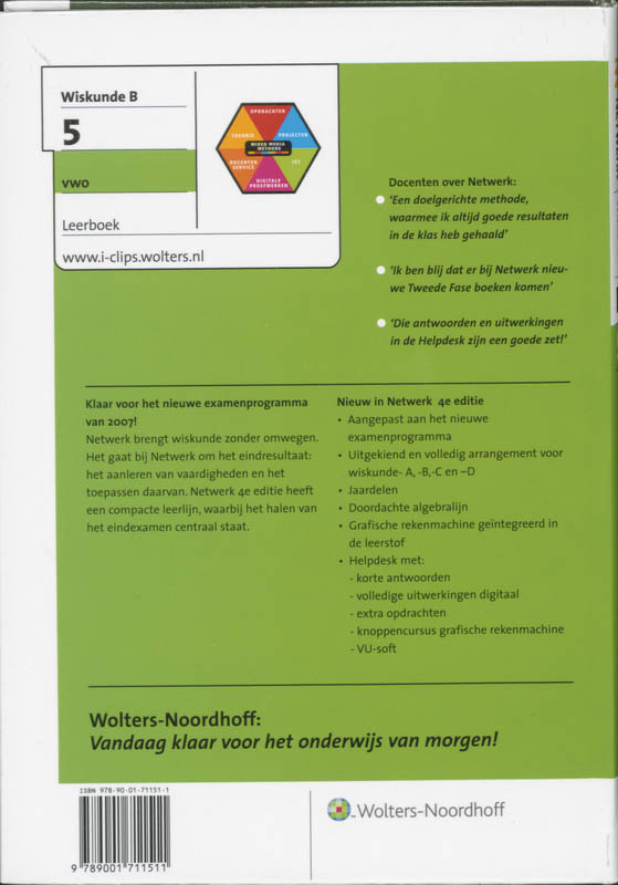 Achterkant van Leerboek