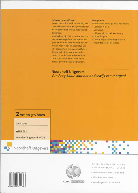 Achterkant van Werkboek A+B