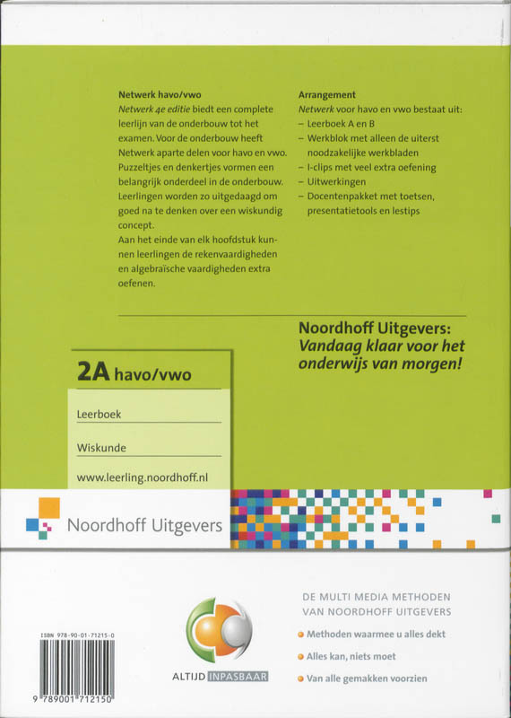 Achterkant van Leerboek