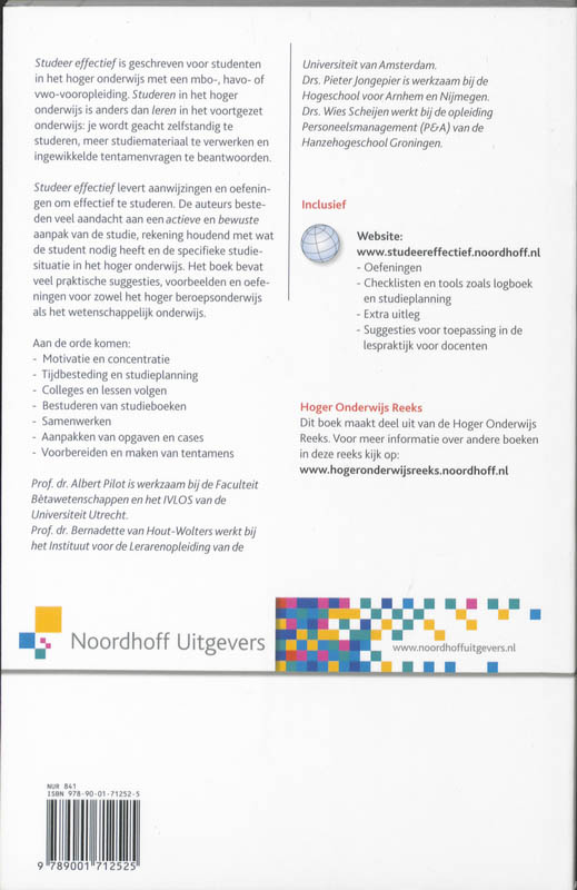 Achterkant van Studeer effectief