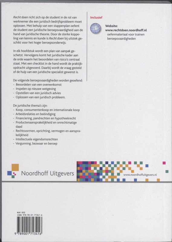 Achterkant van Recht doen