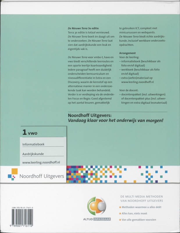 Achterkant van Informatieboek