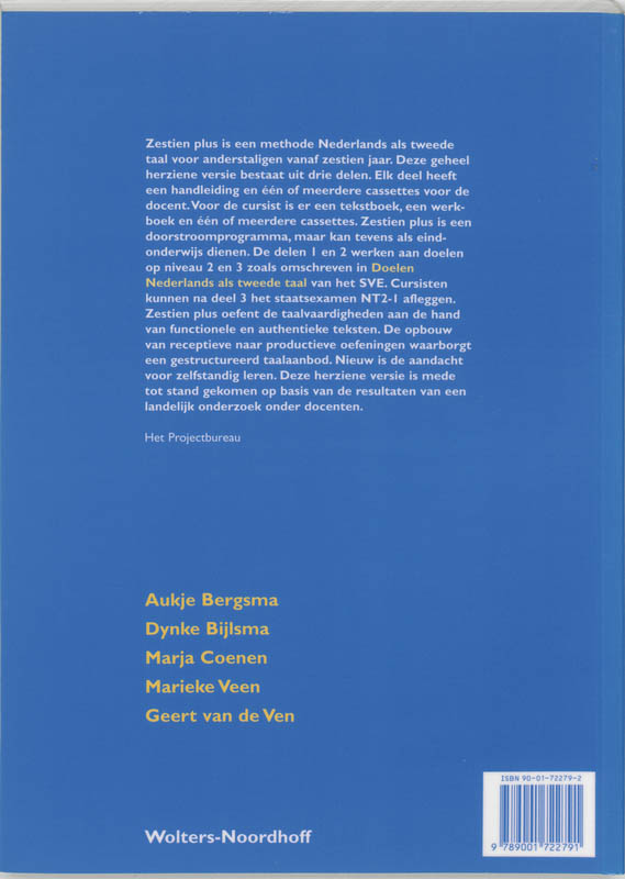 Achterkant van Werkboek