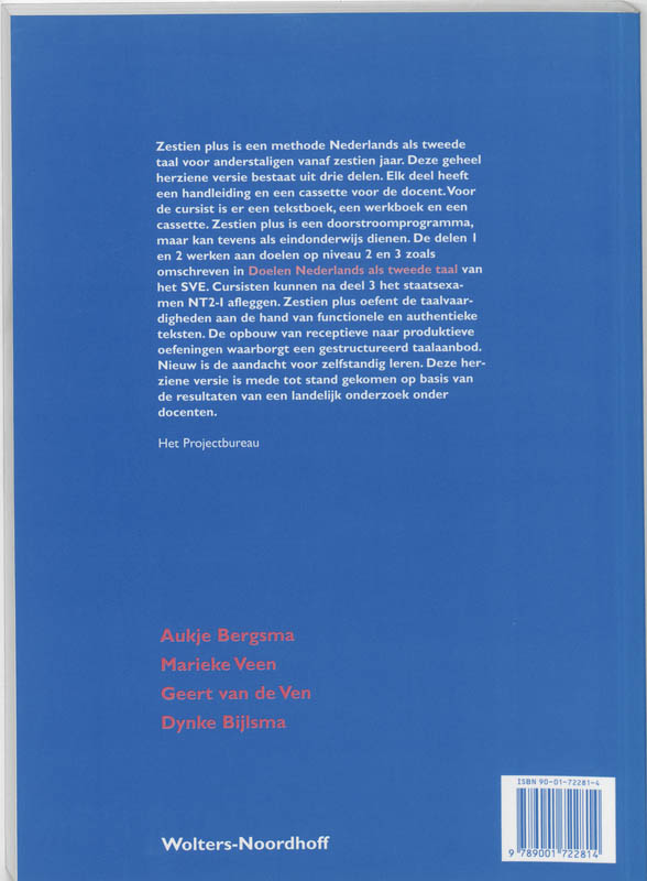 Achterkant van Werkboek