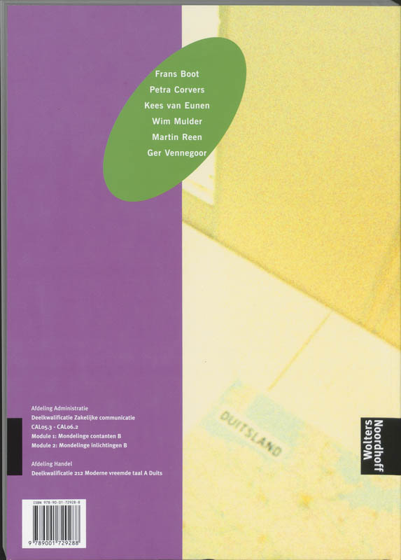 Achterkant van Werkboek 1
